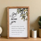 Blessed Shall You Be - Deuteronomy 28:6-10 | 3D Wooden Bible Verse Wall Art