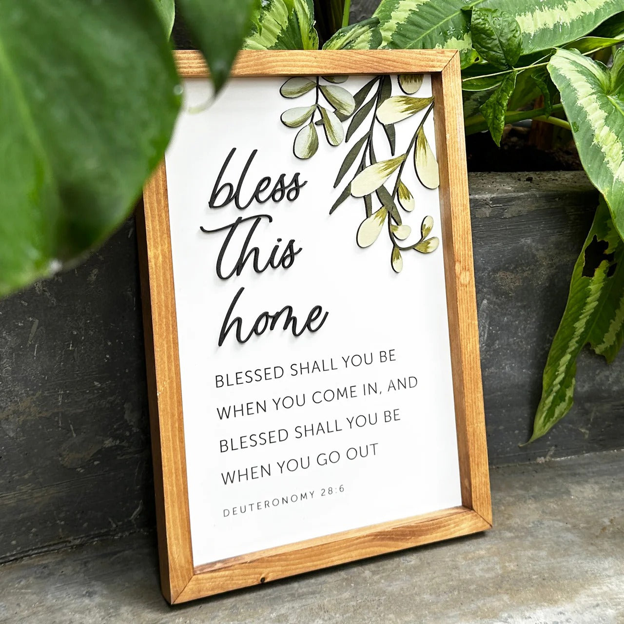 Blessed Shall You Be - Deuteronomy 28:6-10 | 3D Wooden Bible Verse Wall Art