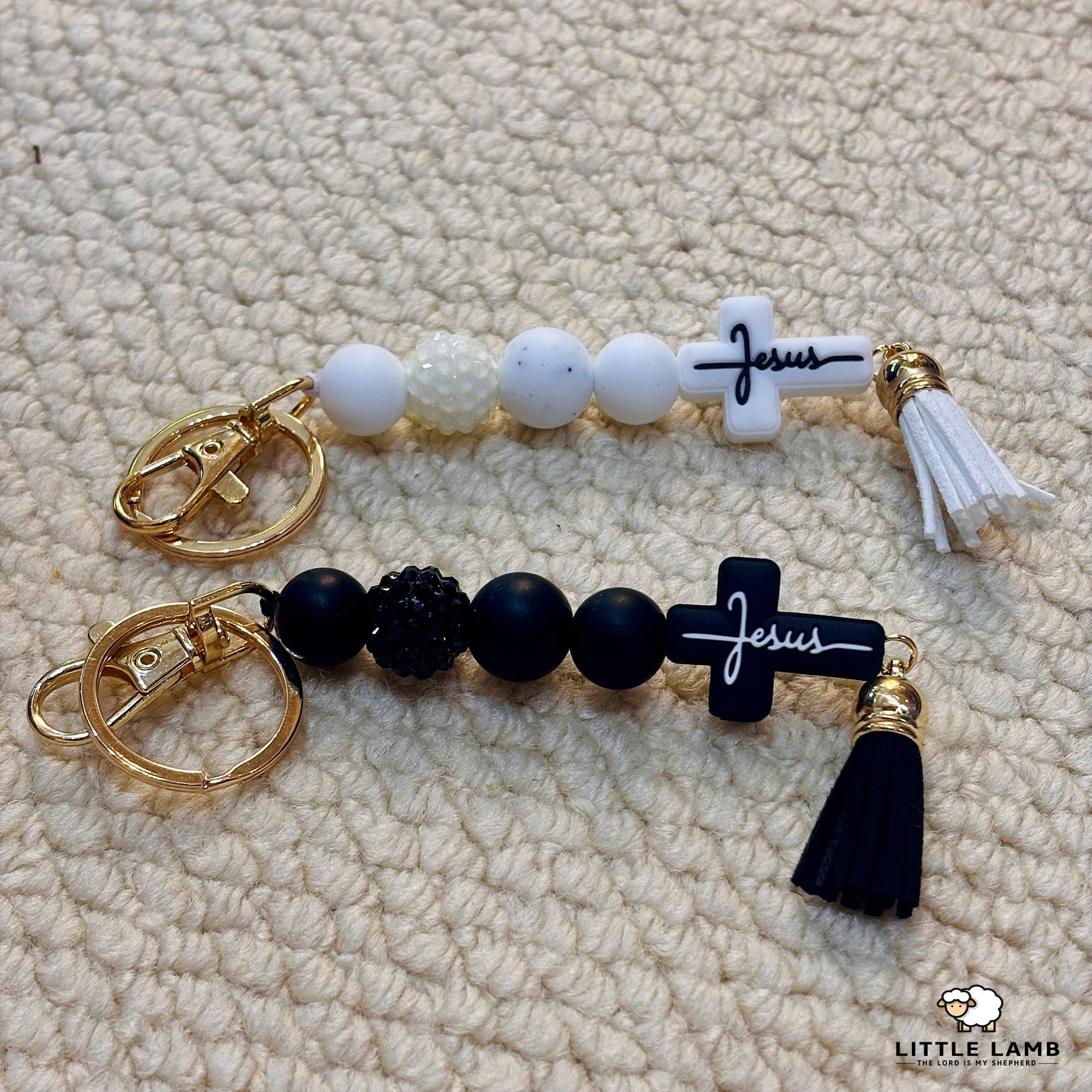 Handmade Christian Cross Keychain – Perfect Religious Gift for Friends & Family