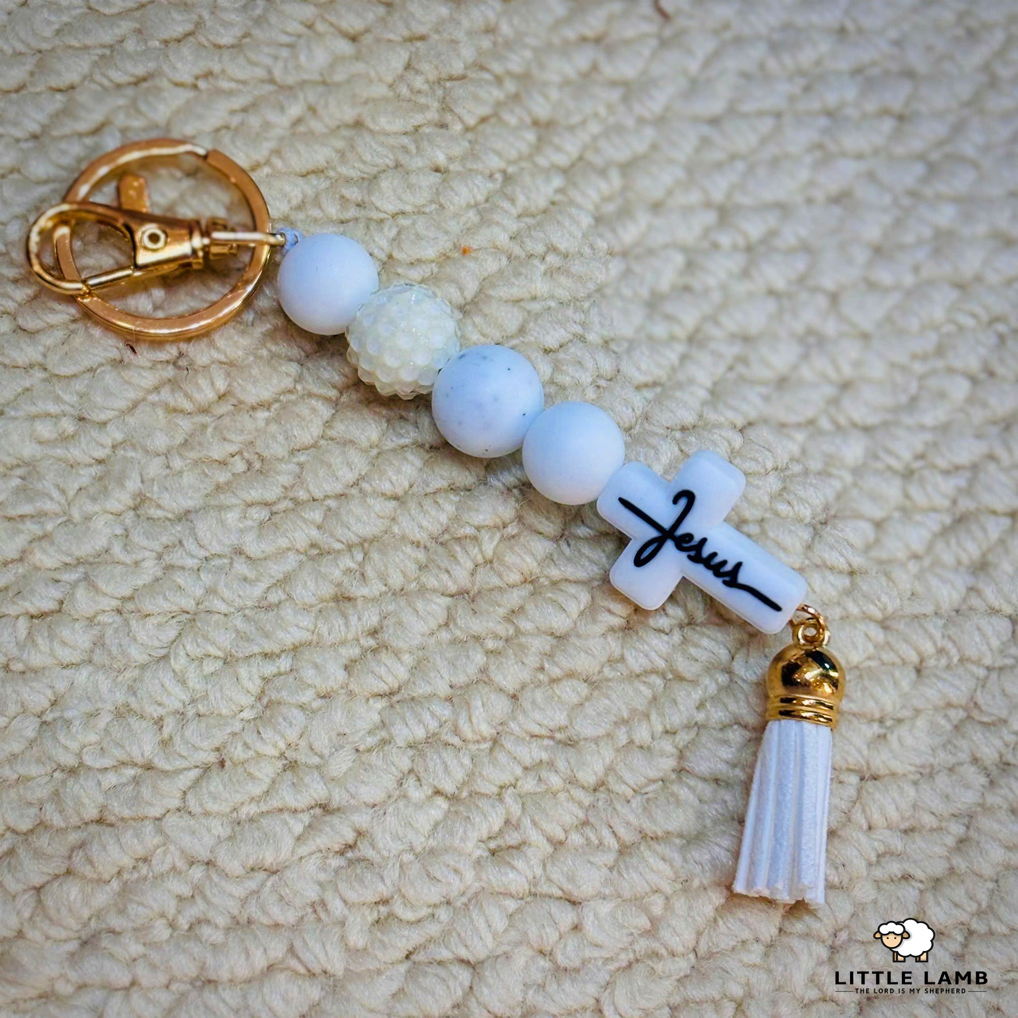 Handmade Christian Cross Keychain – Perfect Religious Gift for Friends & Family